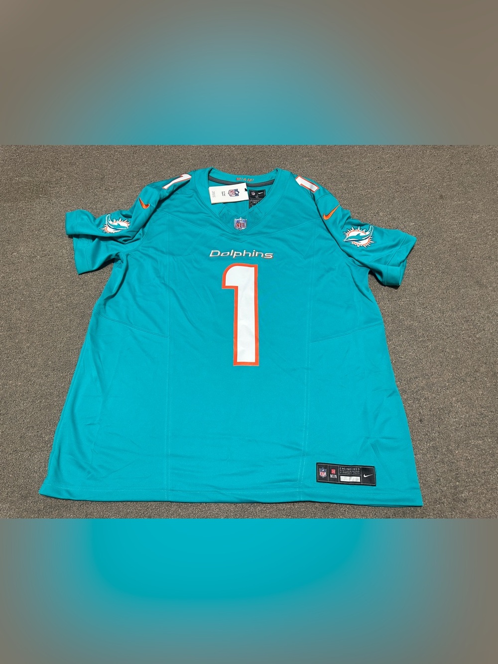 Tua Tagovailoa Miami Dolphins Nike Vapor F.U.S.E. Limited Jersey Aqua Mens XL